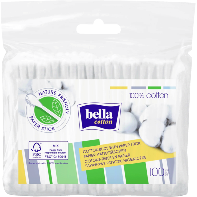 Bella cotton buds 100 pcs in foil
