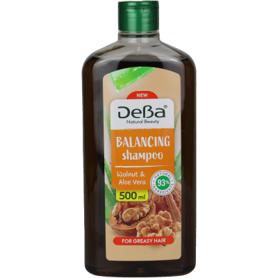 DeBa šampon Balancing Walnut & Aloe Vera 500 ml