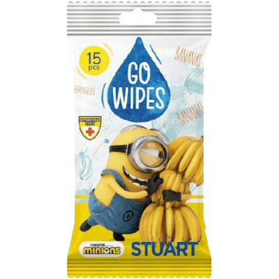SMILE Antibacterial Baby Wet Wipes Minions 15 pcs