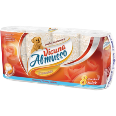 Almusso toilet paper Vicuna economic 2 ply 8 pcs