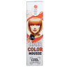 The coloured foam sealant gives hair a strong look and intense colour shade. Colour fastness 6-8 hair washes. Does not contain ammonia or oxidizing agents.