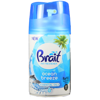 Brait air freshener replacement Ocean breeze 250 ml