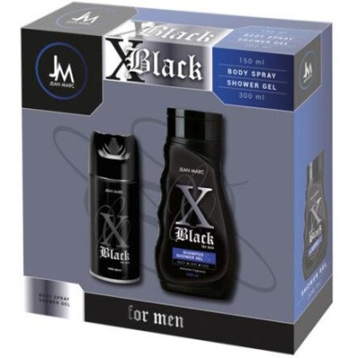 JM men's set X Black shower gel and deo