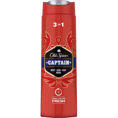 Old Spice pánský sprchový gel a šampon 3v1 Captain 400 ml