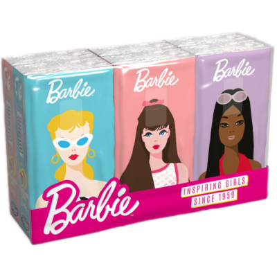 Vreckovky Barbie s potlačou 4 vrstvy, fólia 6 ks