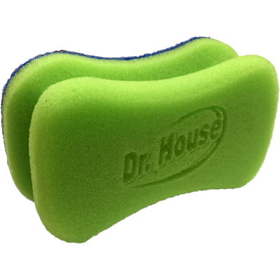 CZ Dr. House promotional dish sponge with logo