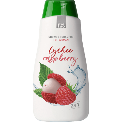 Me too NEW sprchový gel a šampon Raspberry & lychee 500 ml