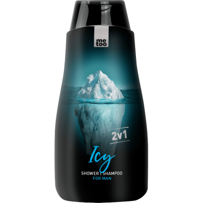Me too NEW men's shower gel and shampoo ICY 500 ml