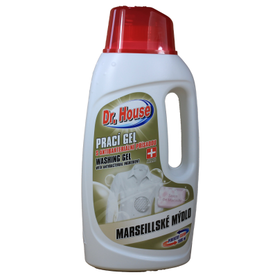 Dr. House gel na praní s antibakteriální přísadou Marseillské mýdlo (25PD) 1,5 L