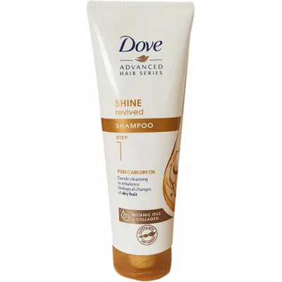 DOVE šampon Pure care dry oil 250 ml