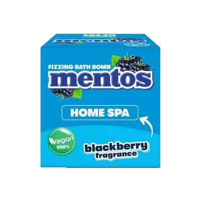 Mentos sparkling bath ball Blackberry 140 g