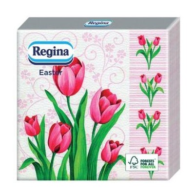 Veľkonočné obrúsky Regina 3-vrstvové zmiešané motívy 15 ks 33x33