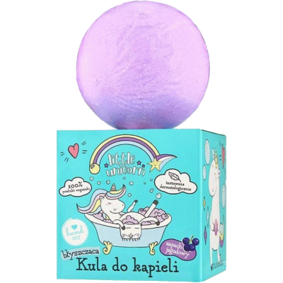 Little unicorn fizzy bath ball (blackberry) 165 g
