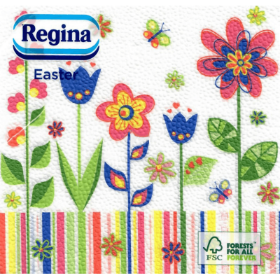 Ubrousky velikonoční Regina  1-vrstvé mix motivů 20 ks 33x33