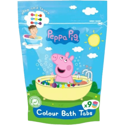 Peppa Pig barevné kapsle do koupele (mix ovoce) 9x16 g